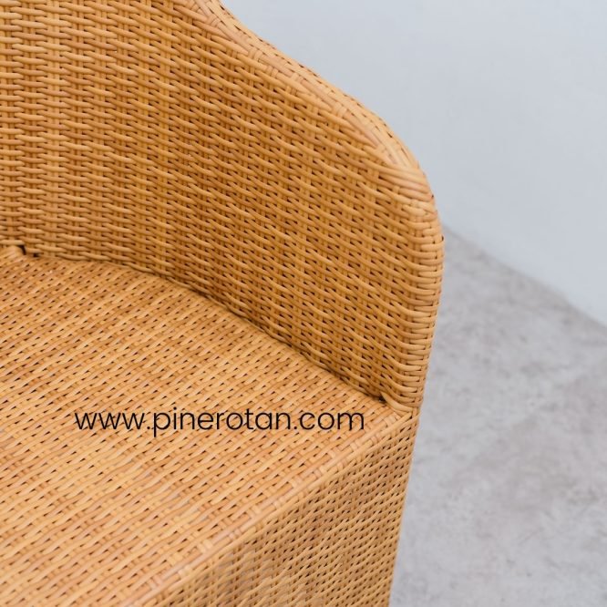 1 Set Meja Tamu Rotan Sintetis / Kursi Tamu – Arthur Living Set 2.1.1 - Hector Coffee Table - Plain Honey