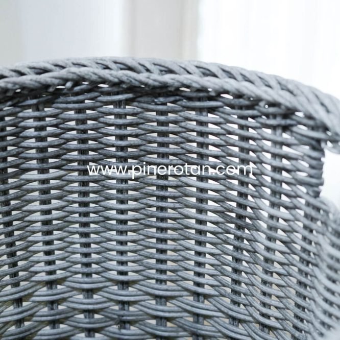 Keranjang Laundry Rotan - Trendy Basket Grey