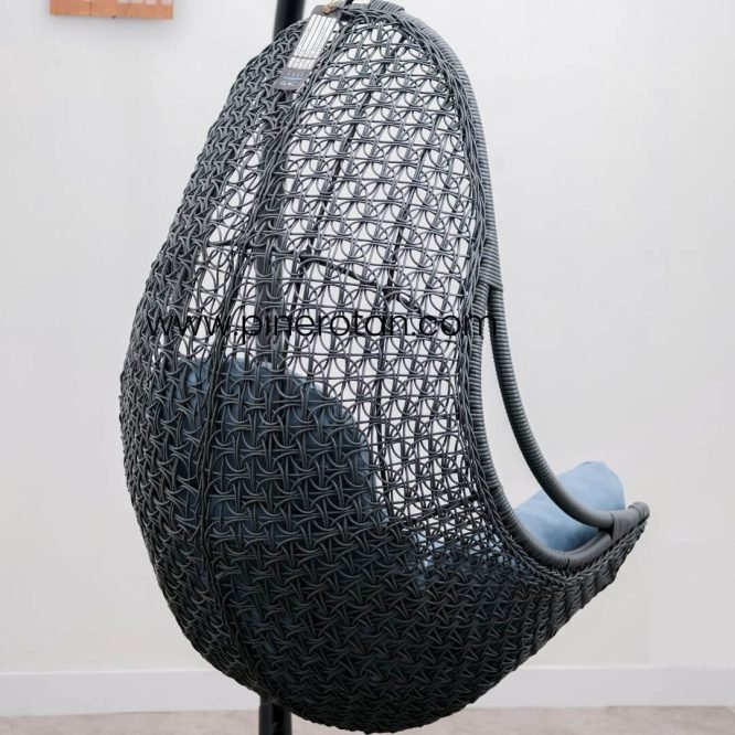Ayunan Gantung Sintetis Rotan - Orbit Hanging - Grey
