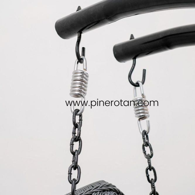 Ayunan Gantung Rotan Sintetis / Kursi Santai / Pear Hanging 2 Seat