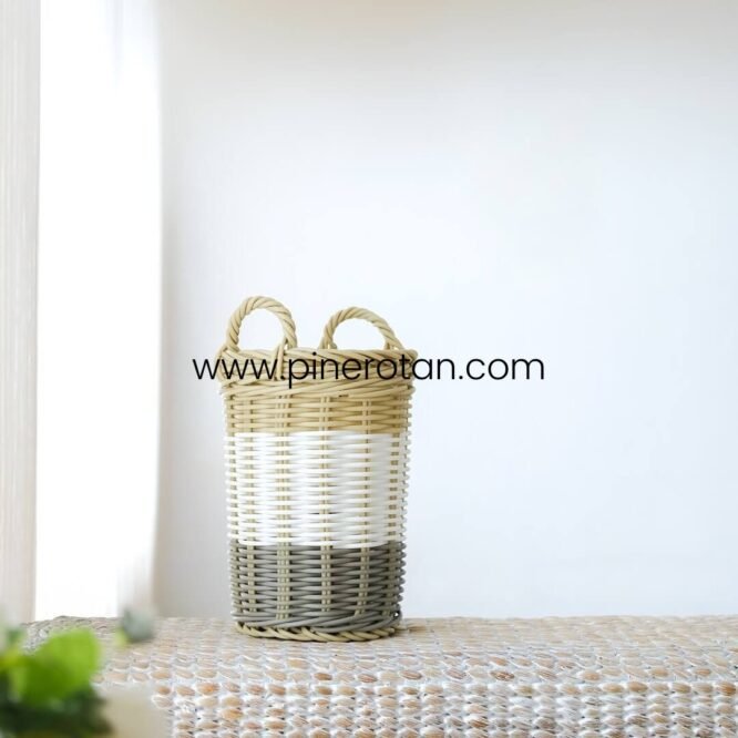Basket Laundry Bendera L - Bendera Basket Set 3 S - Honey White Grey