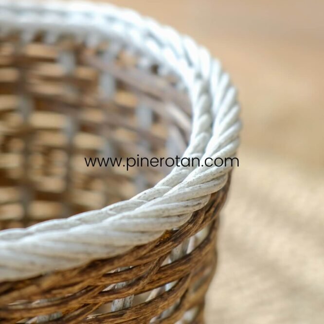 Basket Sampah Rotan Kamboja - Kamboja Basket