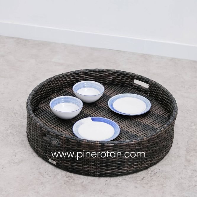 Nampan Apung Breakfast Rotan - Ranupani Floating Tray - Croco