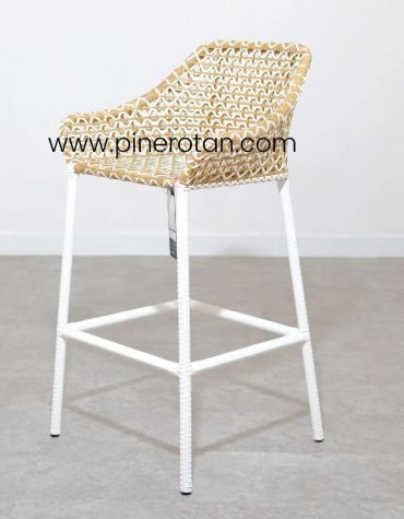 Kursi Bar Rotan Sintetis - Kingstone Barstool Glitter
