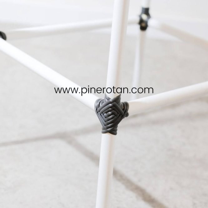 Kursi Cafe Tali Polyester Minimalis / Kursi Cafe / Stool Bar / Kursi Kafe Tinggi - Kingstone Bar Stool Rope - Black.