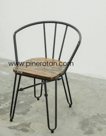 Kursi Makan Besi - Dorian Arm Chair