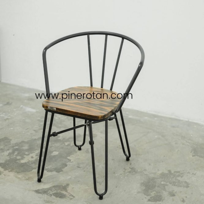 Kursi Makan Besi - Dorian Arm Chair