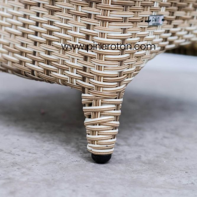Set Kursi Teras Taman Outdoor Rotan Sintetis / Kursi Teras Minimalis - Arthur Terrace Set - Kenko Side Table - Shisil.