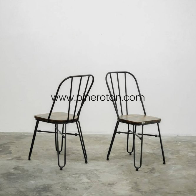 Kursi Makan Industrial - Dorian Dining Chair