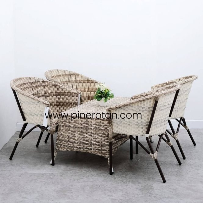 Meja Kursi Tamu Rotan - Kingstone LS - Kenko CT - Shisil
