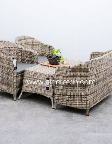 Kursi Tamu Rotan Sintetis - Arthur Living-Kenko CT-Shisil