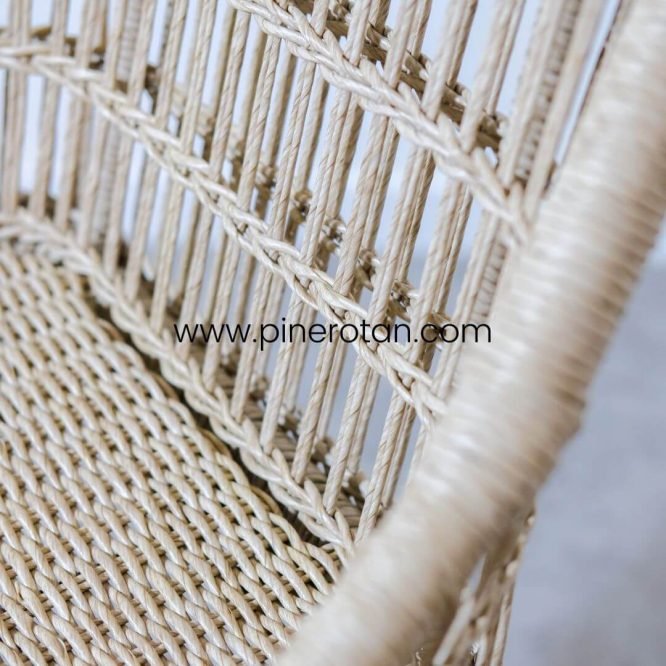 Kursi Tinggi Bar Rotan Minimalis / Kursi Cafe / Kingstone Bar Chair Twisted - Natural.