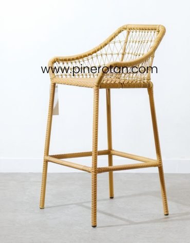 Kursi Barstool Rotan Sintetis - Kingstone Barstool Lacak
