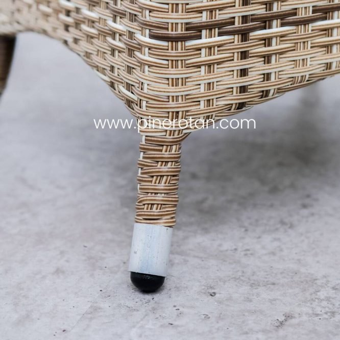 Set Kursi Teras Taman Outdoor Rotan Sintetis / Kursi Teras Minimalis - Arthur Terrace Set - Kenko Side Table - Shisil.