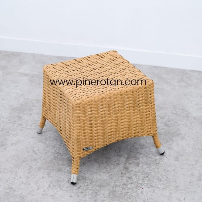 Meja Teras Rotan Sintetis - Kenko ST - Nat Honey