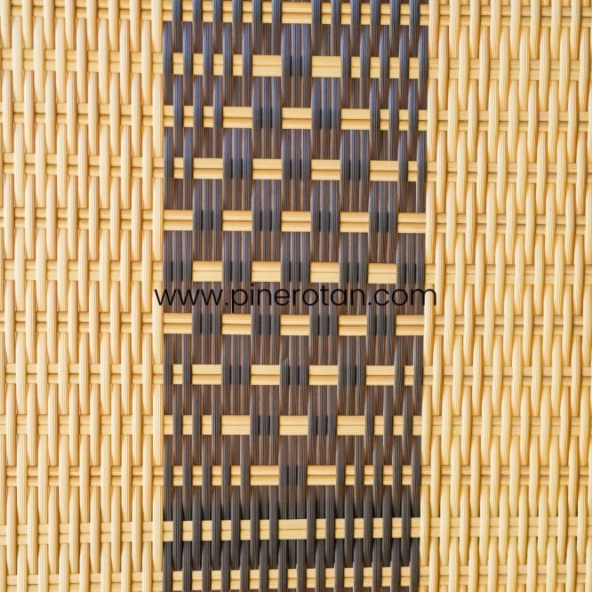 Penyekat Ruangan Pine Rotan 4 Panel Light Brown Darkbrown – Alonzo Sketsel.