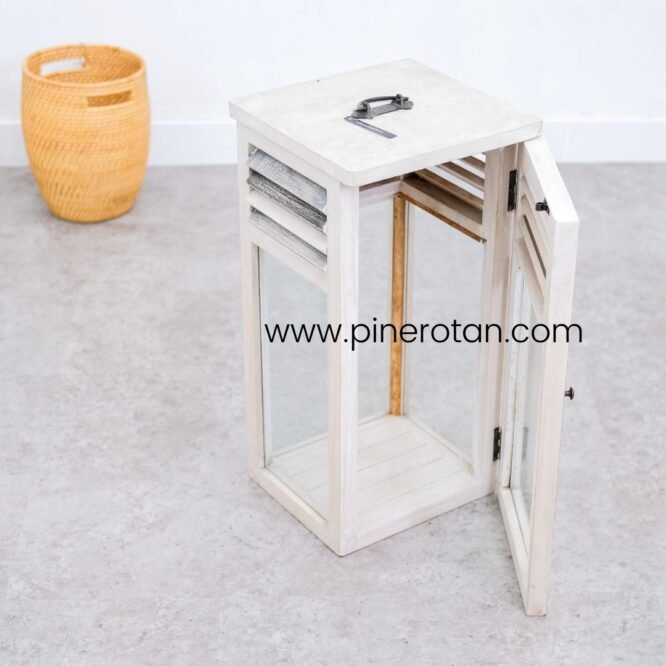 Wadah Lilin Elegan Putih - Point Lilin