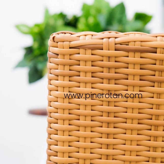 1 Set Meja Tamu Rotan Sintetis / Kursi Tamu – Kenko Living Set 4x1 – Kenko Coffee Table - Plain Honey