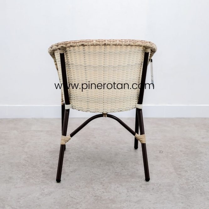 Set Kursi Teras Rotan Sintetis / Meja Kursi Teras Minimalis / Kingstone Terrace Set - Shisil - Milan Table