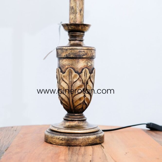 Lampu Hias Unik Klasik - Lamp Kap Coklat 3