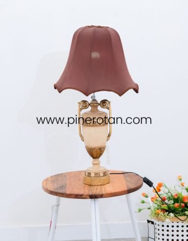Lampu Hias Ruangan - Lamp Kap Coklat 1