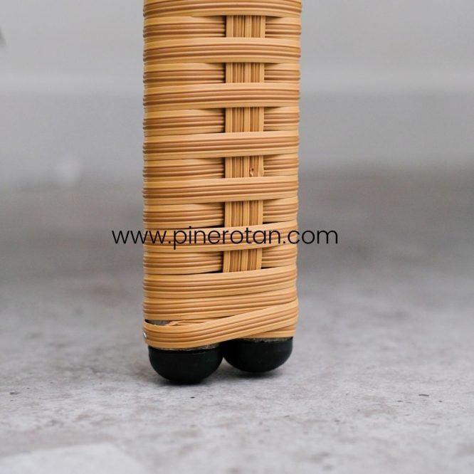 Kursi Santai Rotan Sintetis - Salute 3 Seat - Nat Honey