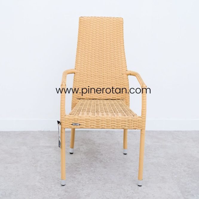 Set Meja Kursi Teras Outdoor Rotan Sintetis Minimalis Pine Rotan / Sierra Terrace Set - Kenko Side Table - Natural Honey.