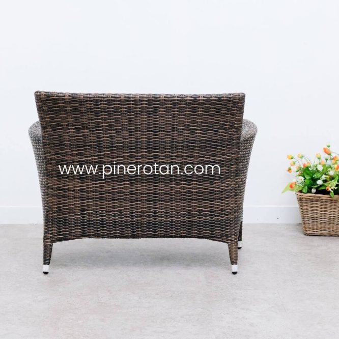 Kursi Outdoor Rotan Sintetis - Kenko 2 Seat - Croco