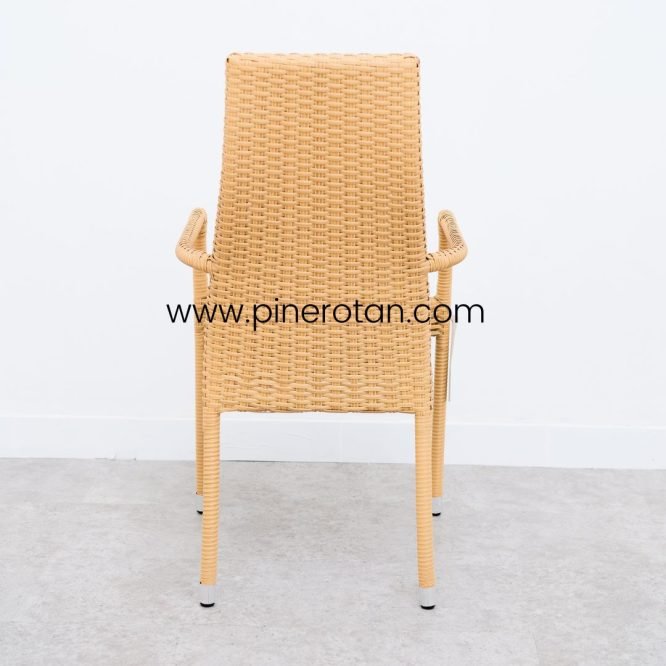 Set Meja Kursi Teras Outdoor Rotan Sintetis Minimalis Pine Rotan / Sierra Terrace Set - Kenko Side Table - Natural Honey.