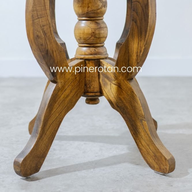 meja teras kayu vintage - coin table