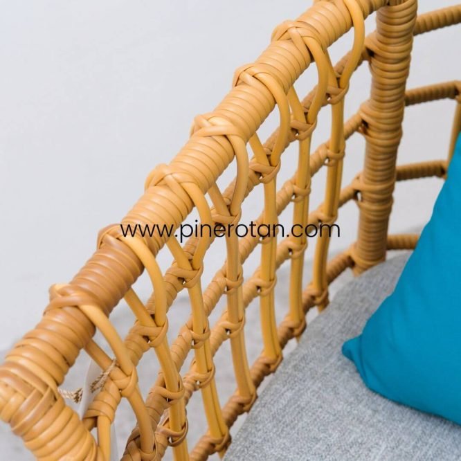 Kursi Rotan Bulat Outdoor - Mali AC - Honey
