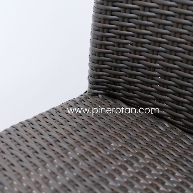 Kursi Makan Rotan Sintetis Tanpa Tangan / Kursi Outdoor Minimalis / New Santana Chair