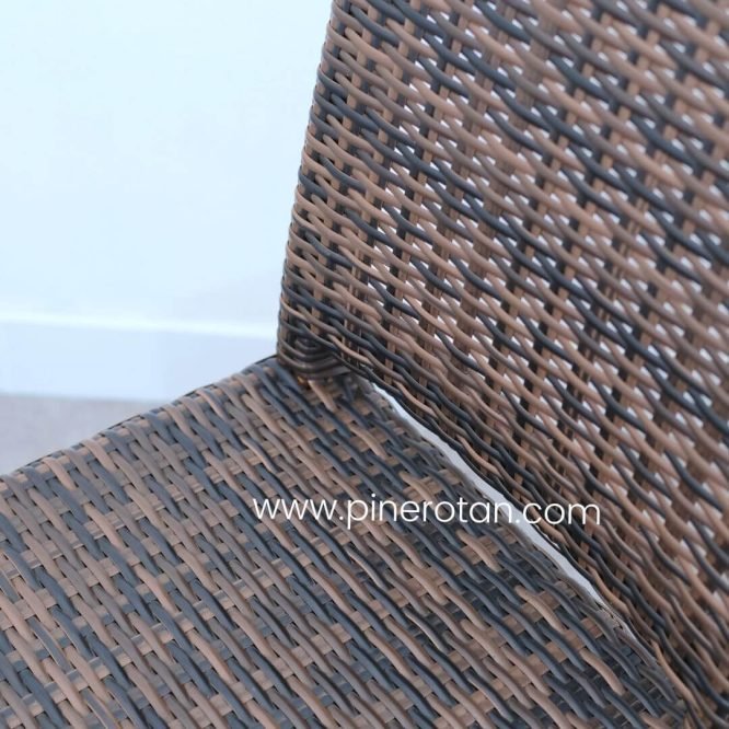 Kursi Makan Kayu Jati Minimalis / Kursi Kayu Anyam Rotan Sintetis Pine Rotan / New Santana Chair Kayu - Croco