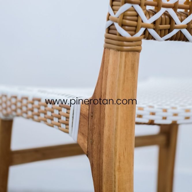 Kursi Makan Rotan Sintetis / Kursi Makan Kayu / Kursi Makan Minimalis – Prominade Chair - Glitter