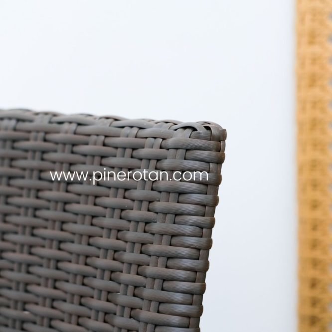 Kursi Makan Rotan Sintetis Tanpa Tangan / Kursi Outdoor Minimalis / New Santana Chair