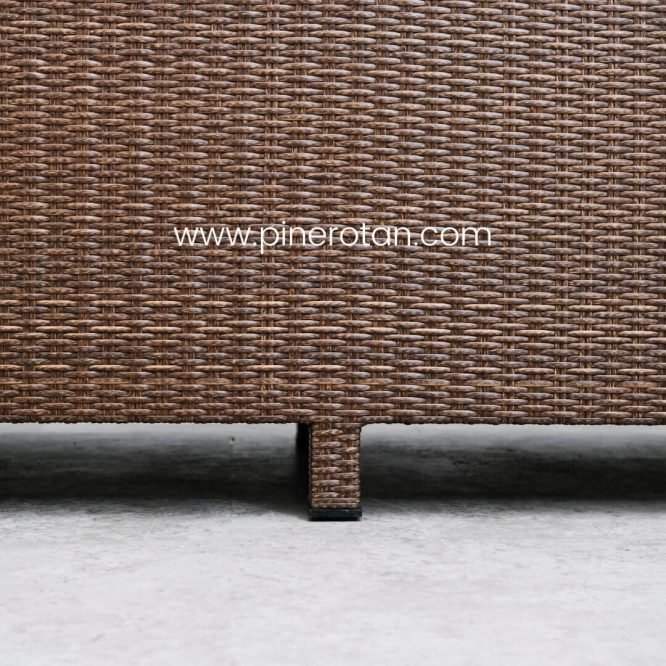 Sofa Tamu 3 Seater Rotan Sintetis / Sofa Taman Outdoor - Peru Sofa 3 Seat.