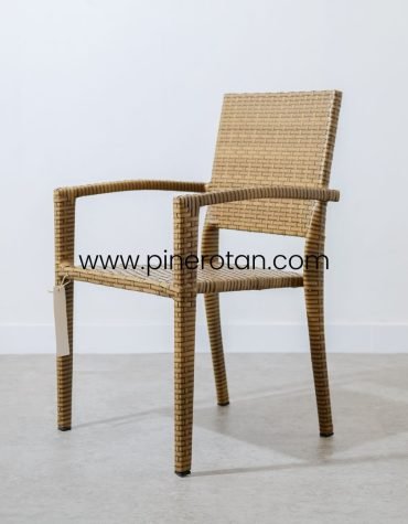 Kursi Teras Rotan Sintetis - Mexico DC Red Pine