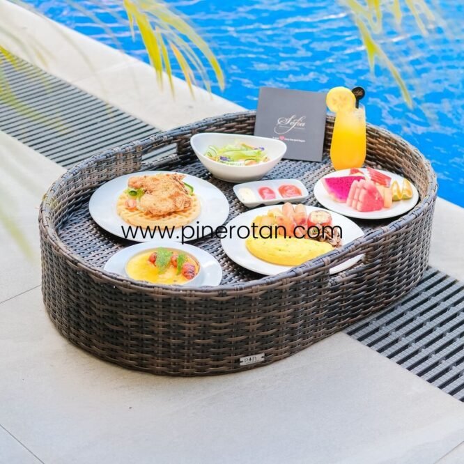 Floating Tray Rotan Sintetis - Toba Floating Tray