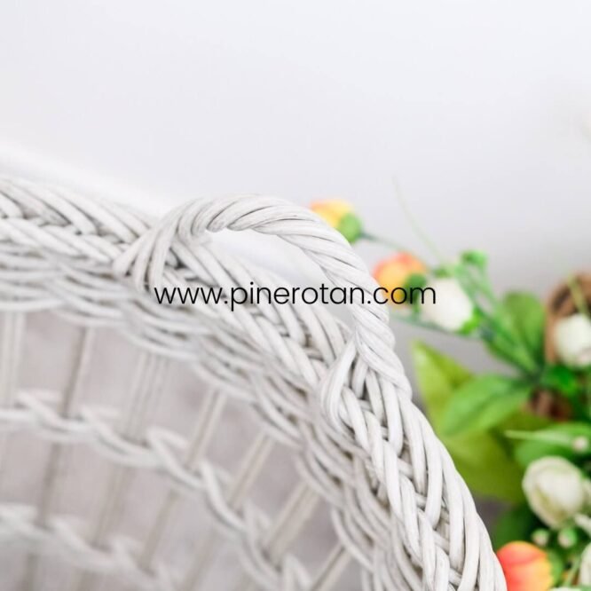 Keranjang Laundry Rotan Lily - Basket Laundry Lily - Grey