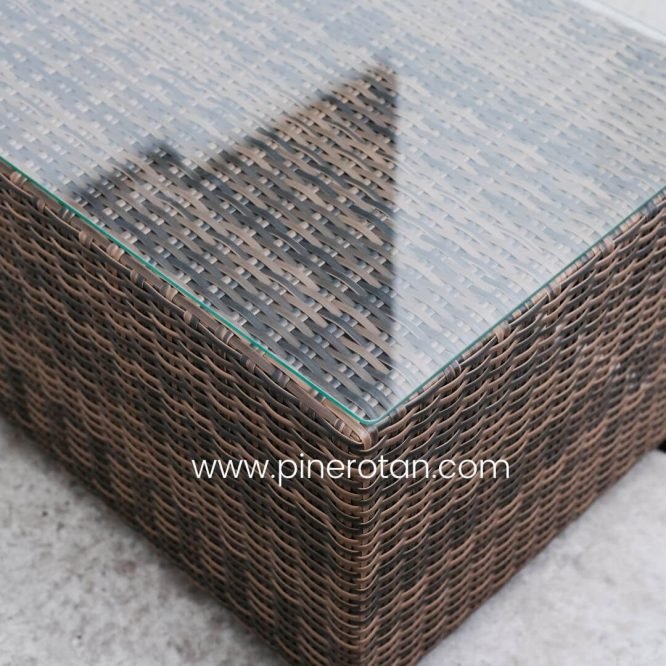 Set Sofa Tamu Teras Taman Outdoor Pine Rotan Sintetis - North Sofa Set