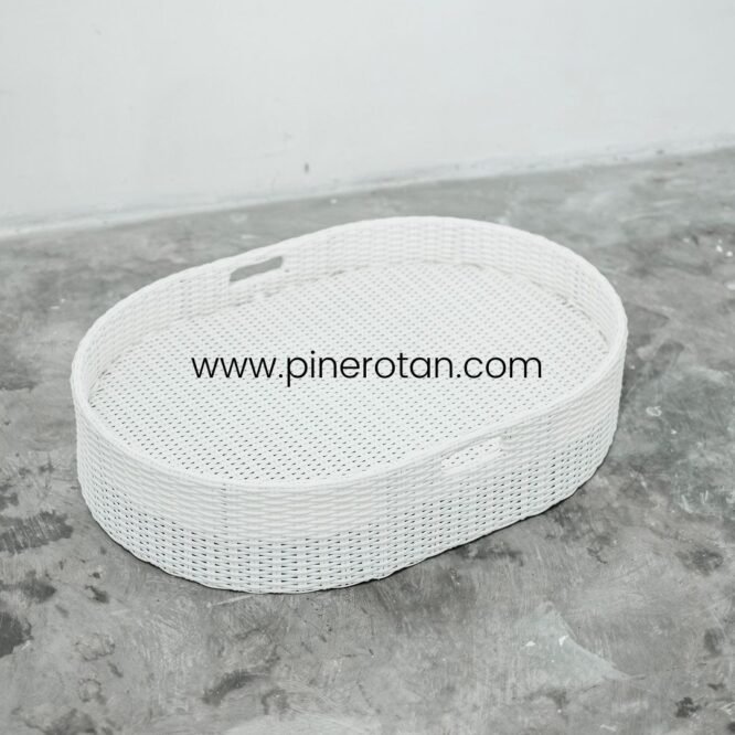 Nampan Apung Oval Rotan