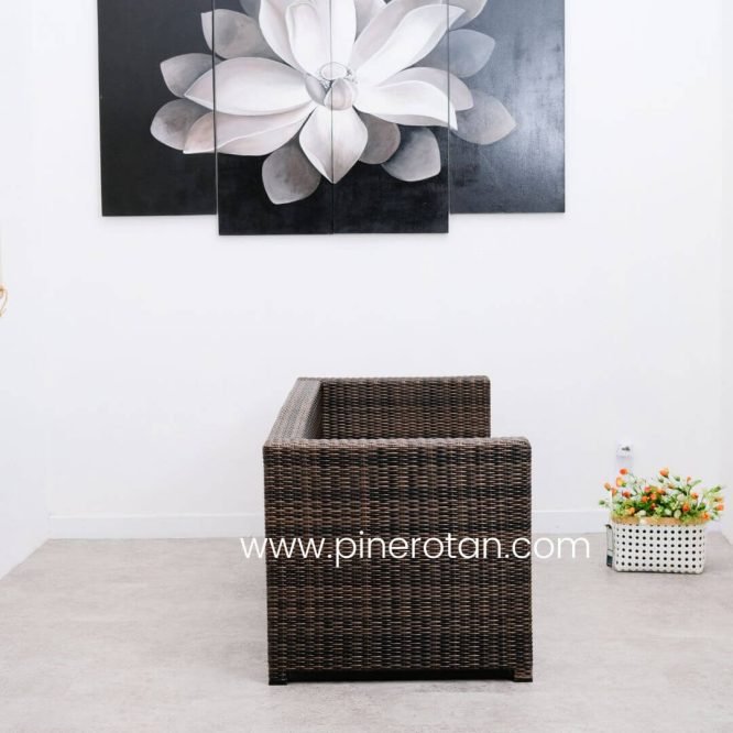 Set Sofa Tamu Teras Taman Outdoor Pine Rotan Sintetis - North Sofa Set