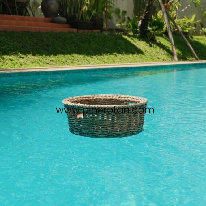 Nampan Apung / Floating Breakfast Small / Tray Apung Rotan Sintetis - Marriot Floating Tray Small Grey.