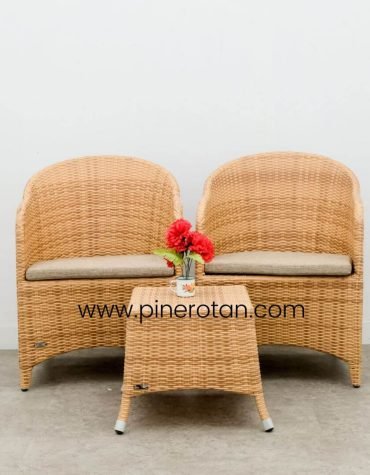 Set Teras Rotan - Arthur TS - Kenko ST - Cushion - Plain Honey