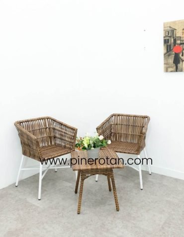 Kursi Teras Rotan - Ssalute TS - Pine ST - Red Pine
