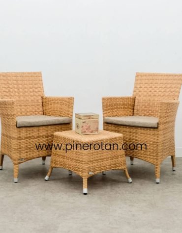 Set Teras Rotan - Kenko TS - Kenko ST - Cushion - Plain Honey