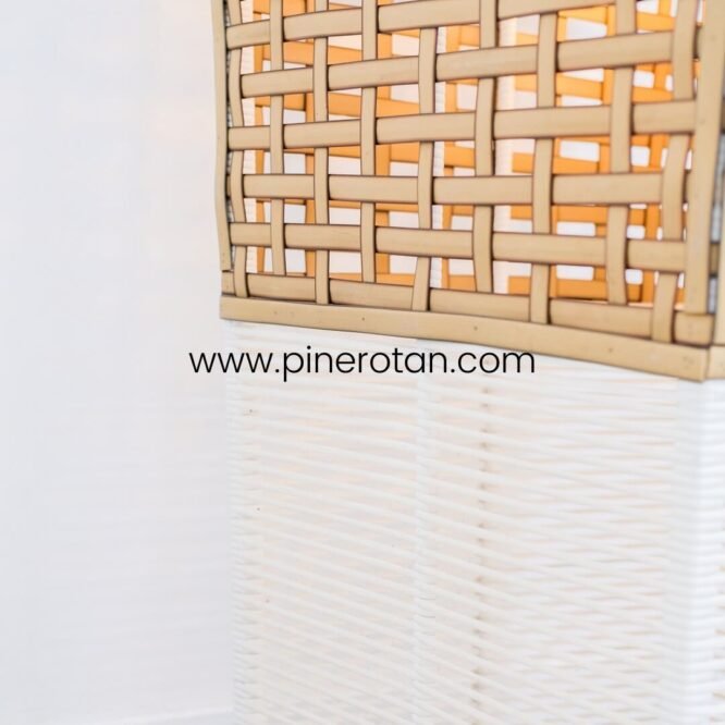 Lampu Hias Flamingo Rotan - Flamingo Lamp - Red Pine White