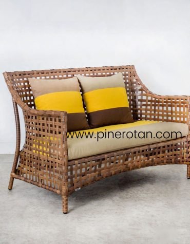 Kursi Tamu Rotan Sintetis - Karo 2 Seat