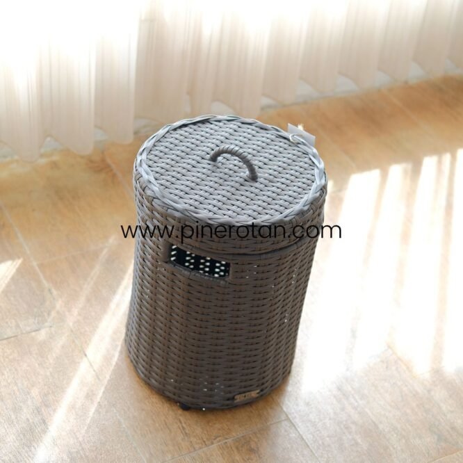 Basket Sampah Bulat Bali - Bali Basket Bulat