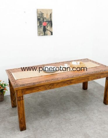 Meja Makan Vintage Kayu - Gladiator Dining Set